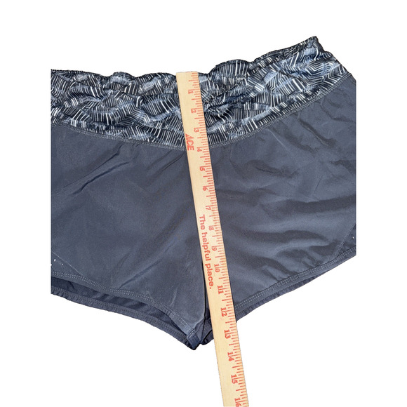 Champion Womens Sz L Lined Running Shorts Black Athletic‎ Gym Workout Reflective - Picture 7 of 8